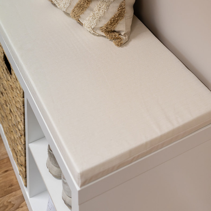 Sitzkissen in Beige für kleines Kallax Regal