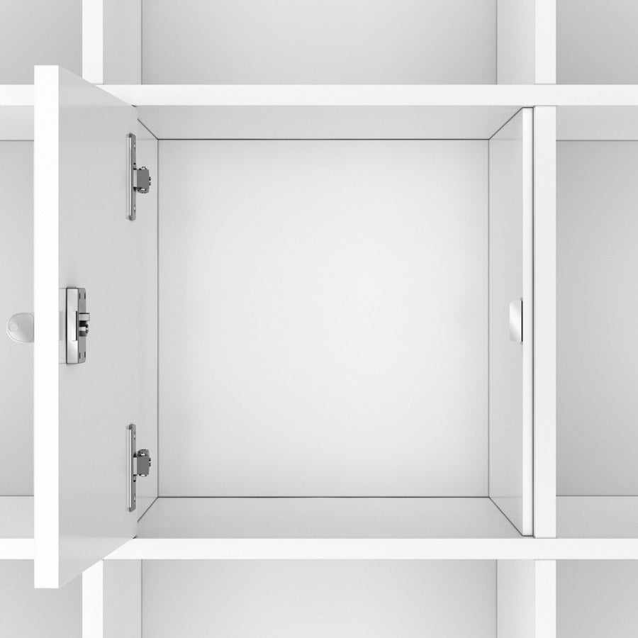 Verwandle dein Kallax Regal in einen Spint um: mithilfe unserer verschließbaren Türen. Im Lieferumfang sind 2 Schlüssel enthalten.