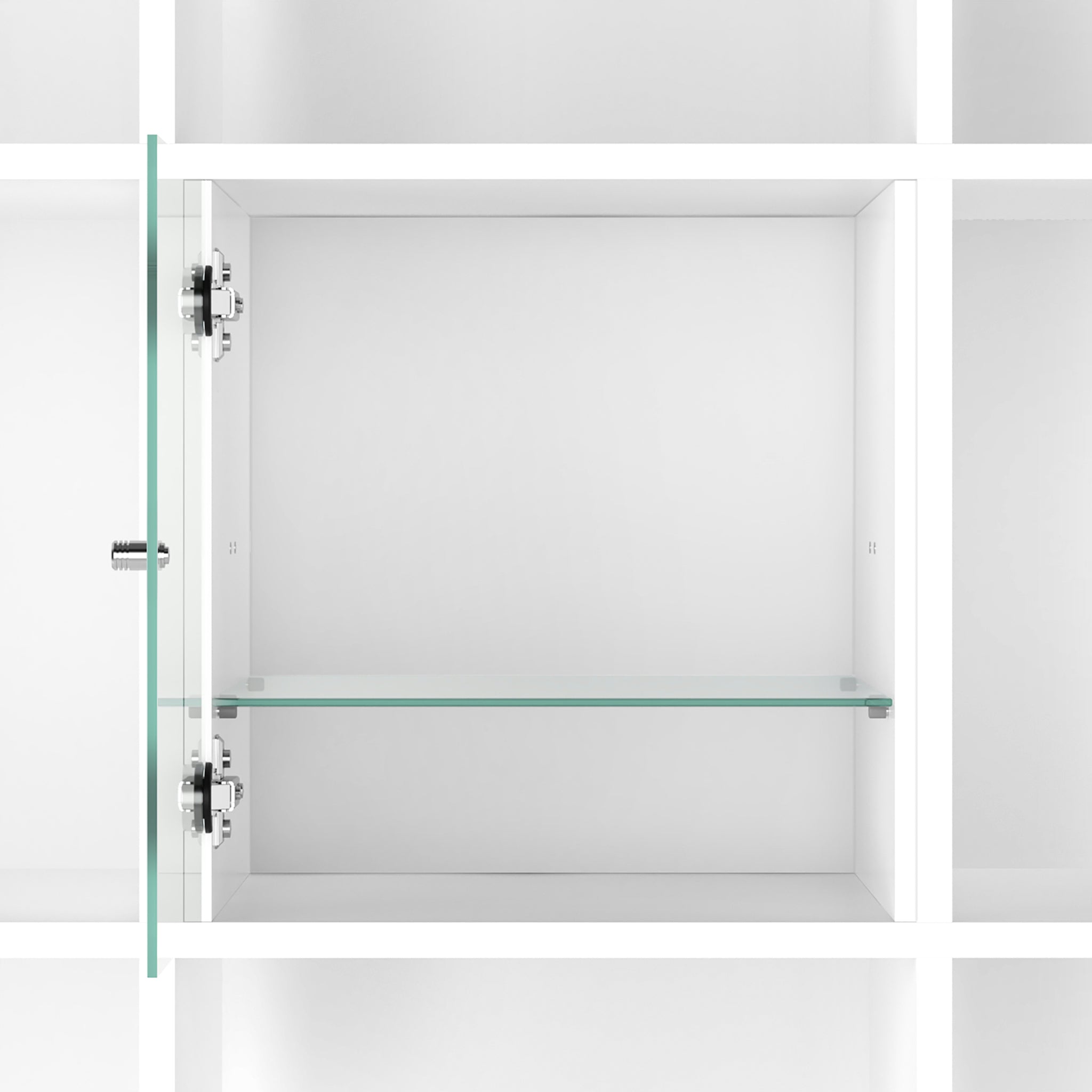 Vitrineneinsatz mit höhenverstellbarem Zwischenboden