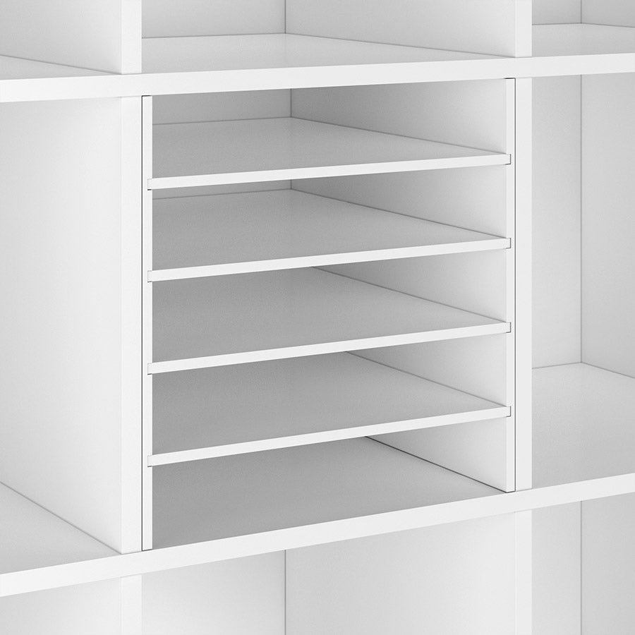 Kallax Einsatz mit 4 Böden und Rückwand