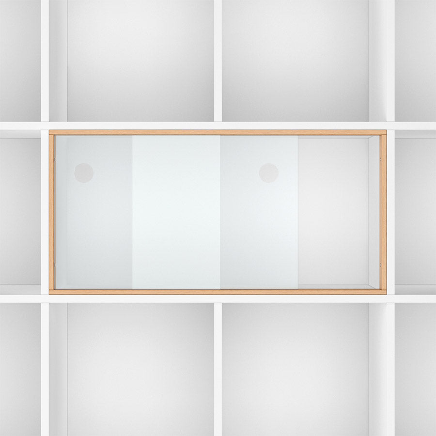 Schiebetüren in stylischer Glasoptik