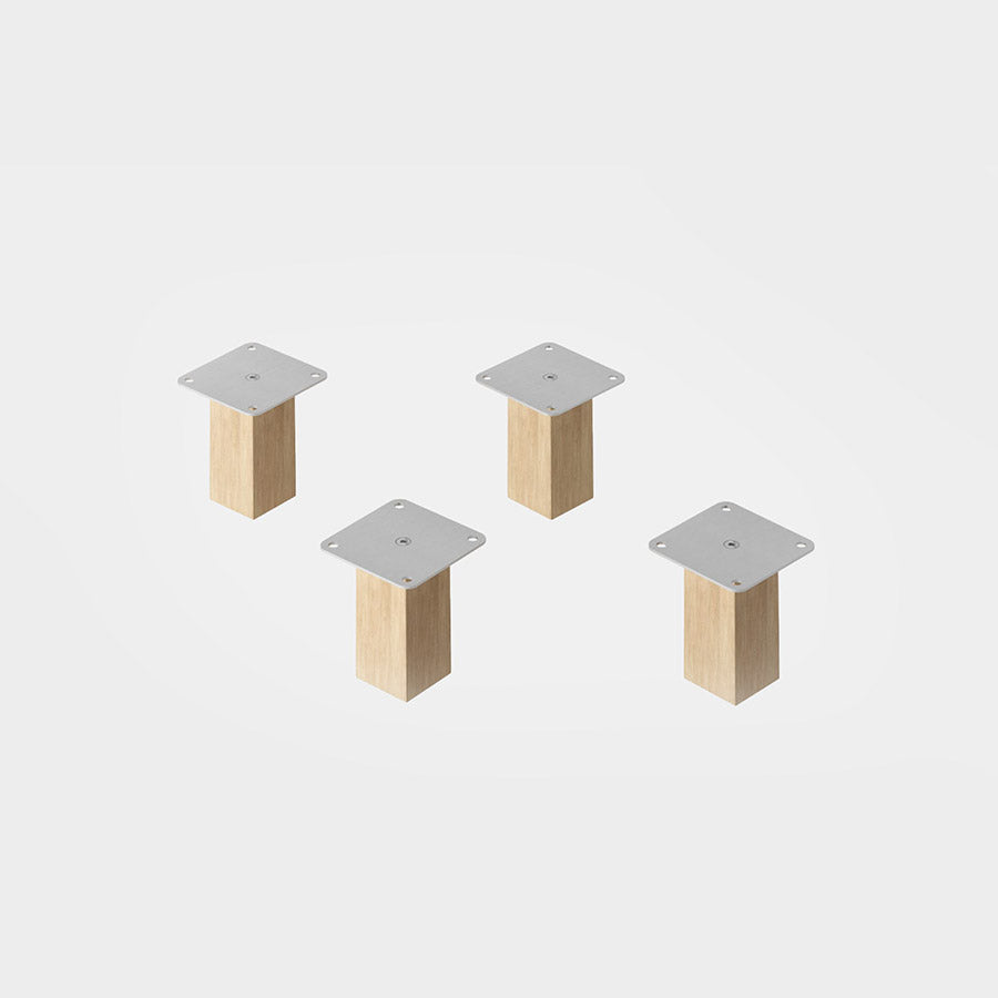 4-er Set IKEA Schrankfüße: quadratisch geformt