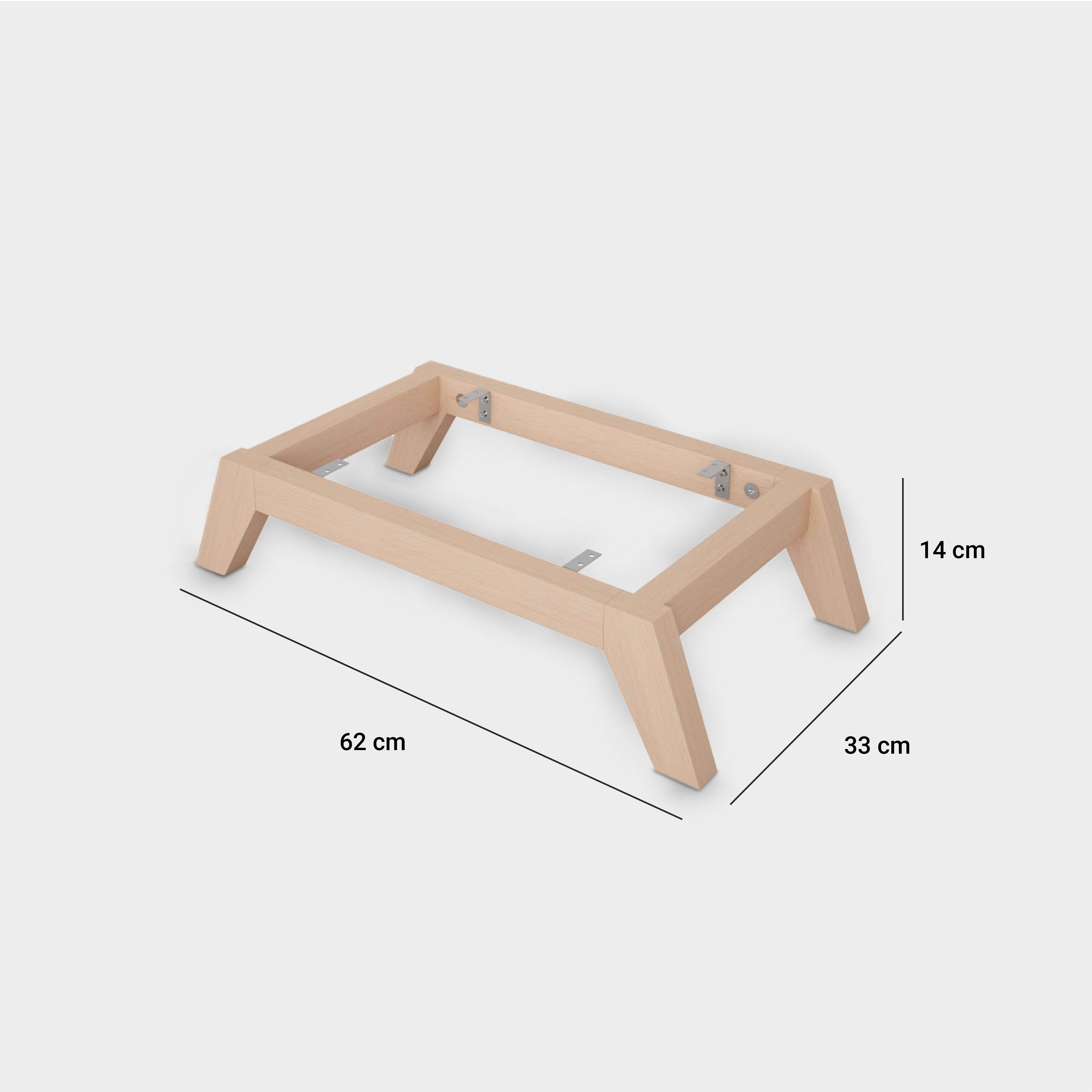 Maße des Untergestells für 2er Kallax Regale
