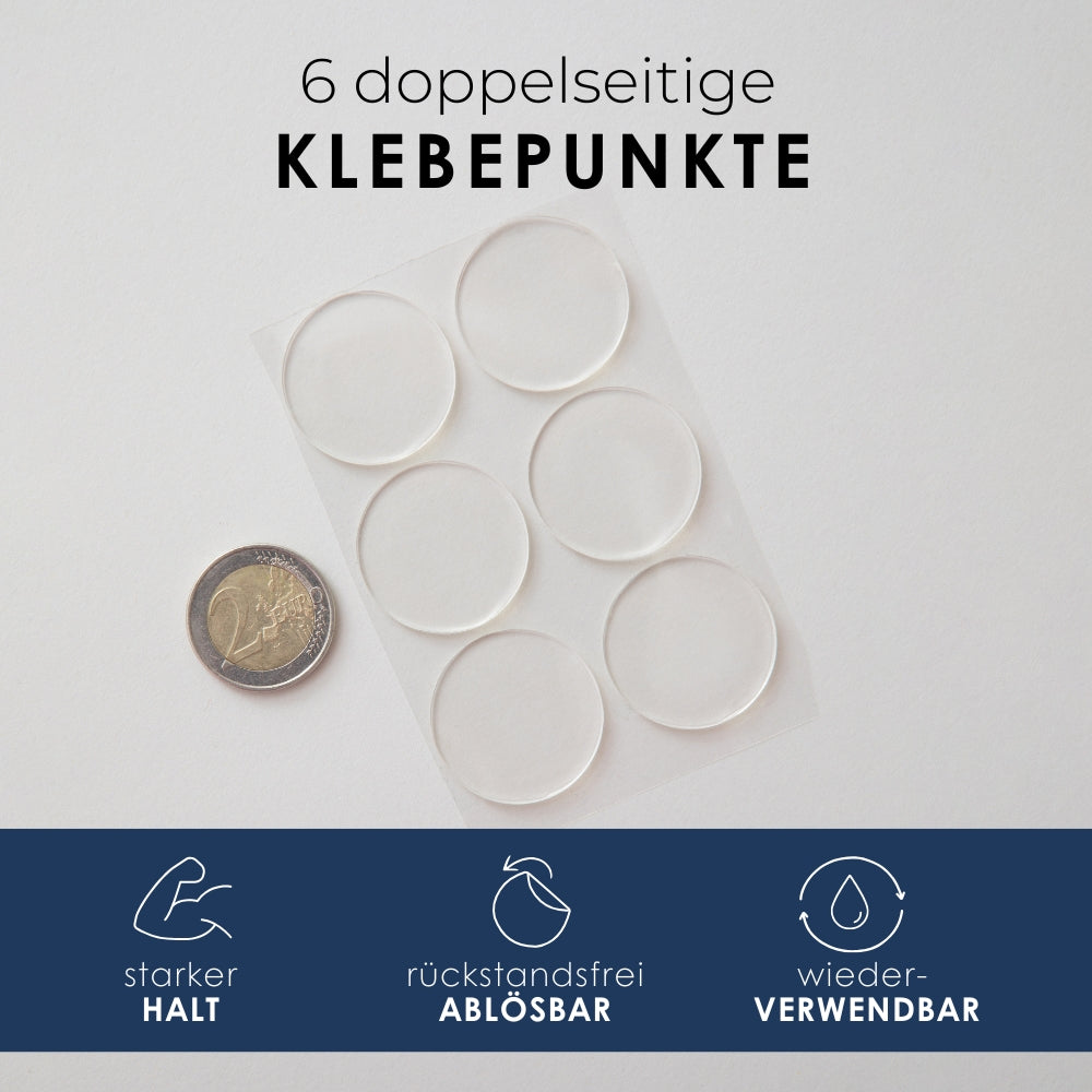 6 doppelseitige, durchsichtige Anti-Rutsch-Pads für Kallax Sitzauflagen.