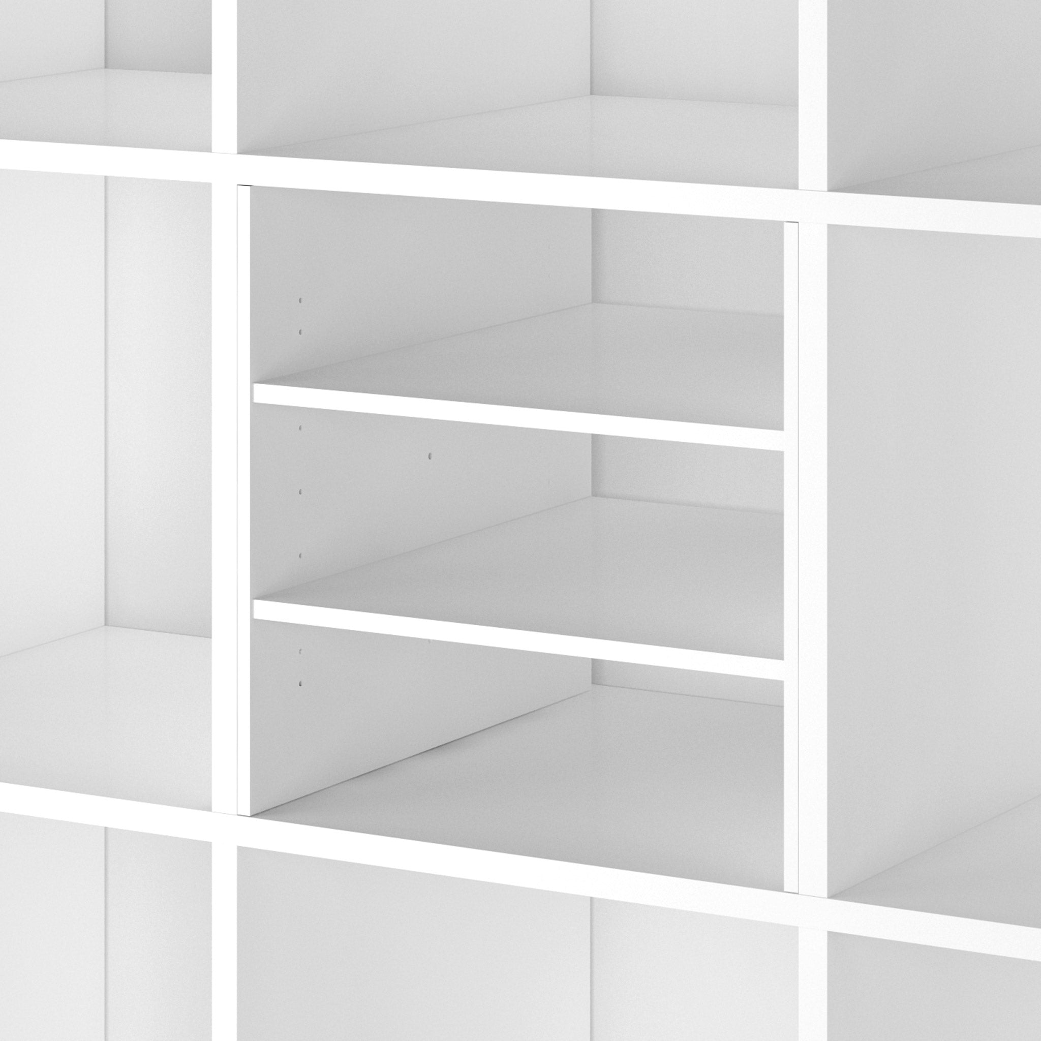 IKEA Facheinsatz mit 3 weißen Regalbrettern 
